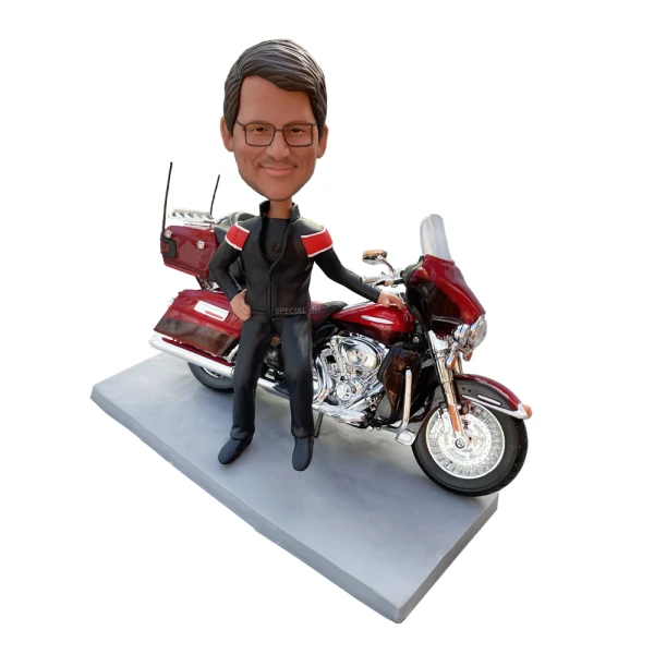 Custom Harley Davidson Motorcycle Rider Bobblehead figurines