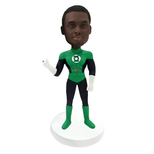 Custom Green Lantern Bobblehead, Superhero Bobblehead